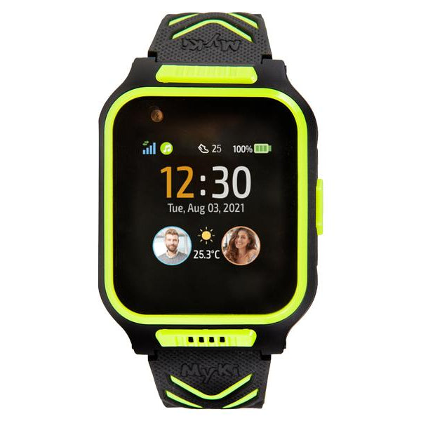 MyKi Smartwatch GPS Kinder Uhr MyKi 4 Schwarz/Grün mit SIM-Karte