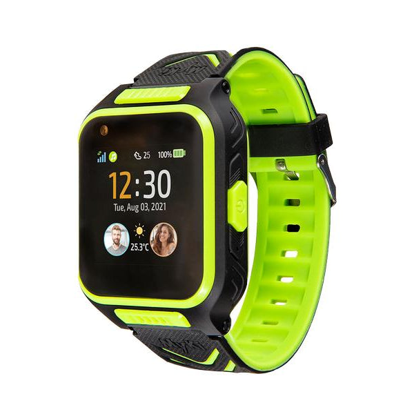 MyKi Smartwatch GPS Kinder Uhr MyKi 4 Schwarz/Grün mit SIM-Karte