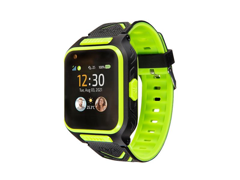 MyKi Smartwatch GPS Kinder Uhr MyKi 4 Schwarz/Grün mit SIM-Karte