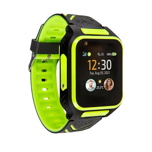 MyKi Smartwatch GPS Kinder Uhr MyKi 4 Schwarz/Grün mit SIM-Karte