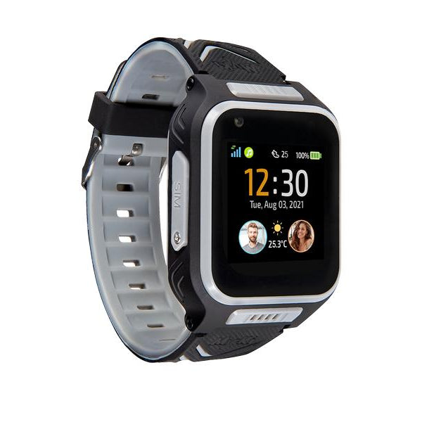 MyKi Smartwatch GPS Kinder Uhr MyKi 4 Schwarz/Grau mit SIM-Karte