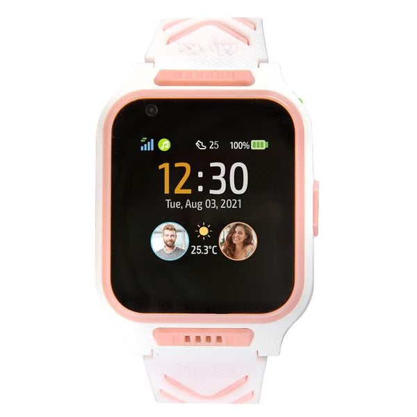 MyKi Smartwatch GPS Kinder Uhr MyKi 4 Weiss/Pink mit SIM-Karte