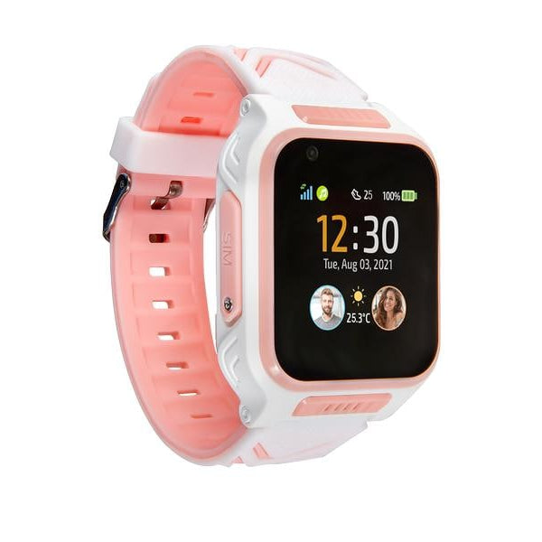 MyKi Smartwatch GPS Kinder Uhr MyKi 4 Weiss/Pink mit SIM-Karte