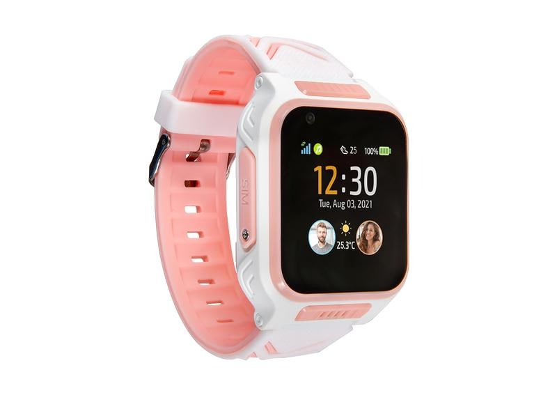 MyKi Smartwatch GPS Kinder Uhr MyKi 4 Weiss/Pink mit SIM-Karte