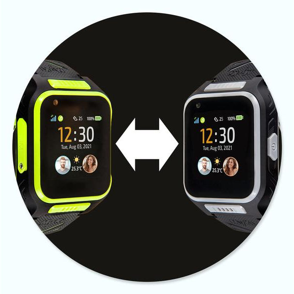 MyKi Smartwatch GPS Kinder Uhr MyKi 4 Schwarz/Grün mit SIM-Karte