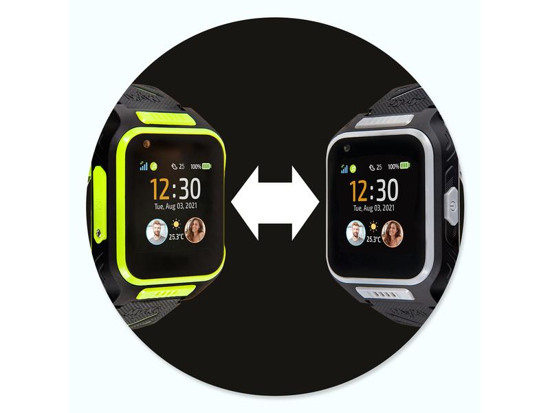 MyKi Smartwatch GPS Kinder Uhr MyKi 4 Schwarz/Grau mit SIM-Karte