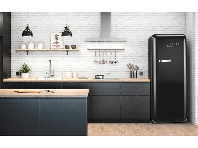 Trisa Kühlschrank Frescolino Classic Schwarz, Rechts