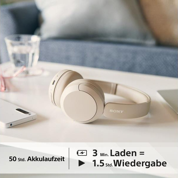 Sony Wireless Over-Ear-Kopfhörer WH-CH520 Beige
