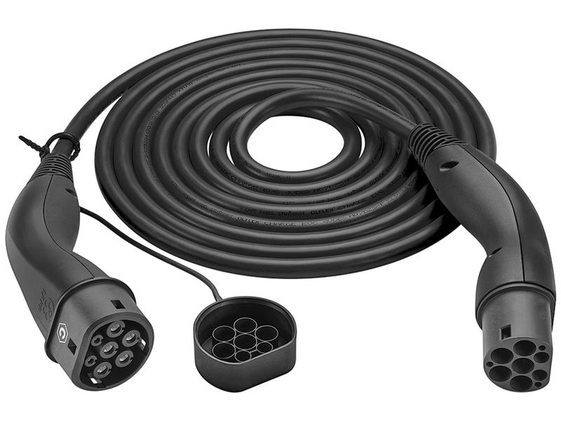 Lapp Ladekabel Helix für Elektroauto Typ 2, 22 kW, 5 m, Schwarz