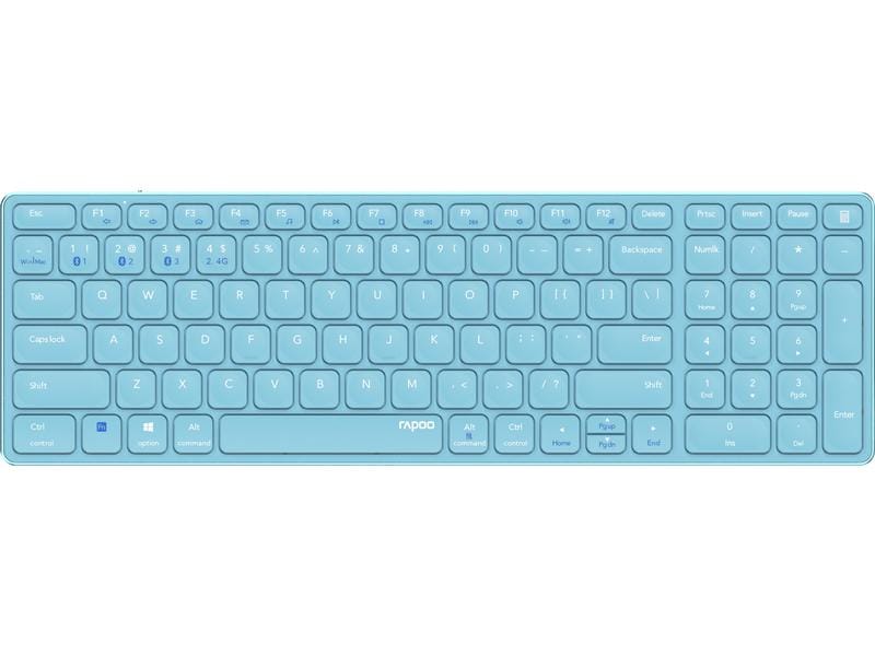 Rapoo Funk-Tastatur E9700M ultraslim Blau