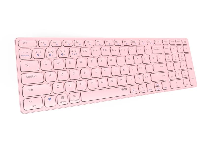 Rapoo Funk-Tastatur E9700M ultraslim Pink