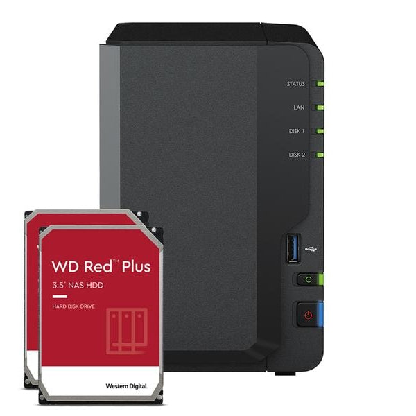 Synology DiskStation DS223 - 8TB (2x4TB WD Red Plus)