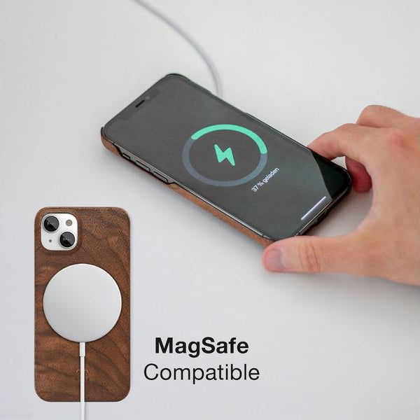 Woodcessories Back Cover Slim Case iPhone 14 Plus Walnuss