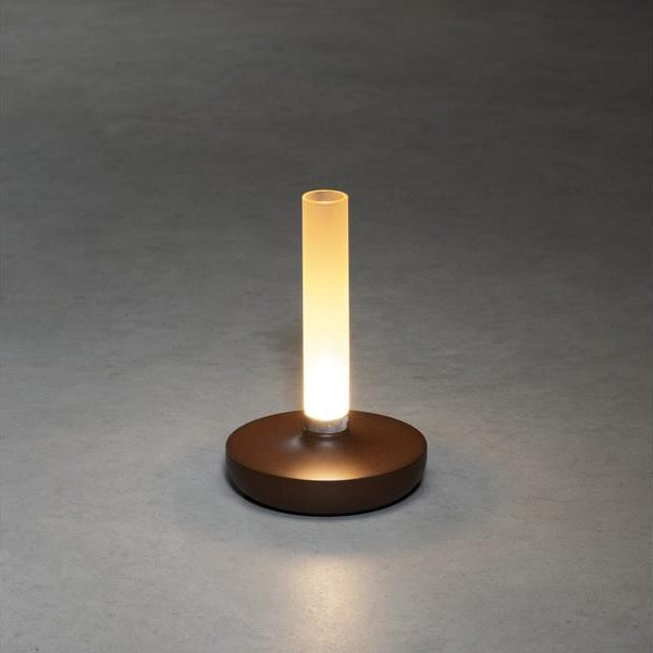 Konstsmide Akku-Tischleuchte USB Biarritz, 1800/ 3000/ 4000 K, Rost