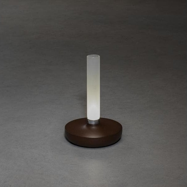 Konstsmide Akku-Tischleuchte USB Biarritz, 1800/ 3000/ 4000 K, Rost