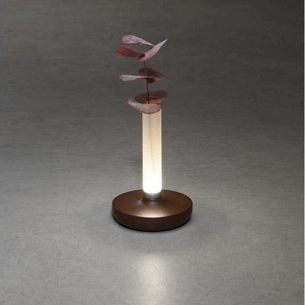 Konstsmide Akku-Tischleuchte USB Biarritz, 1800/ 3000/ 4000 K, Rost