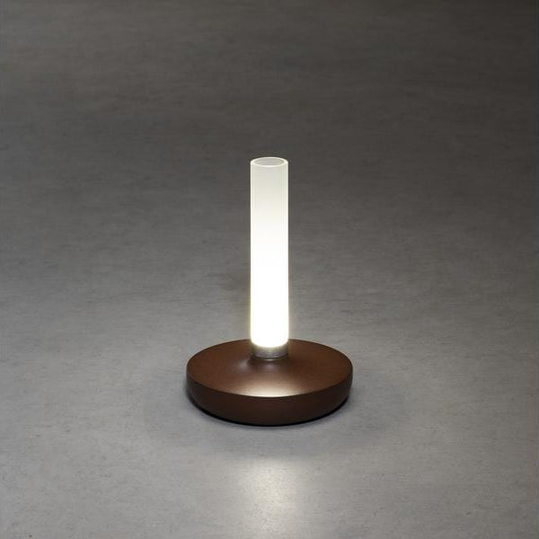 Konstsmide Akku-Tischleuchte USB Biarritz, 1800/ 3000/ 4000 K, Rost