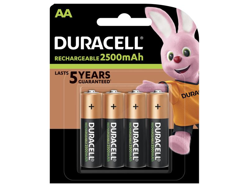 Duracell Akku Rechargeable AA 2400 mAh 4 Stück