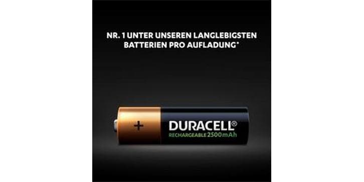 Duracell Akku Rechargeable AA 2400 mAh 4 Stück