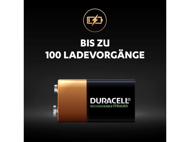 Duracell Akku Recharge 9 V 170 mAh 1 Stück