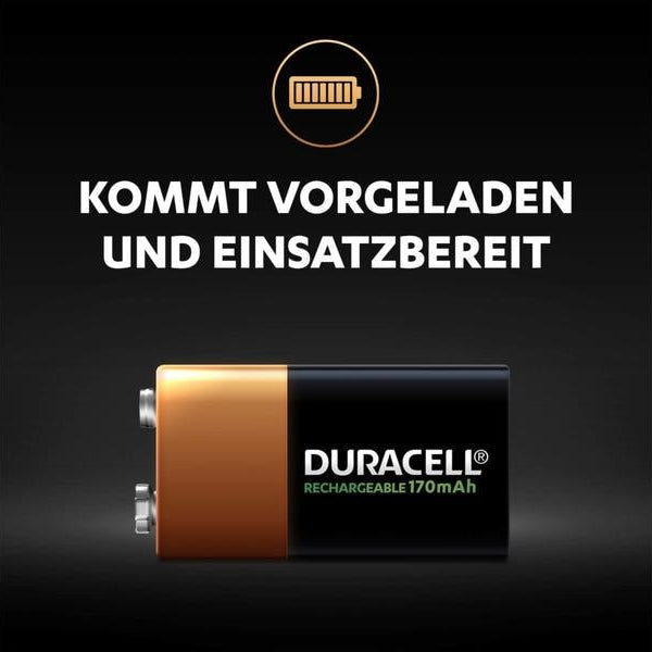 Duracell Akku Recharge 9 V 170 mAh 1 Stück