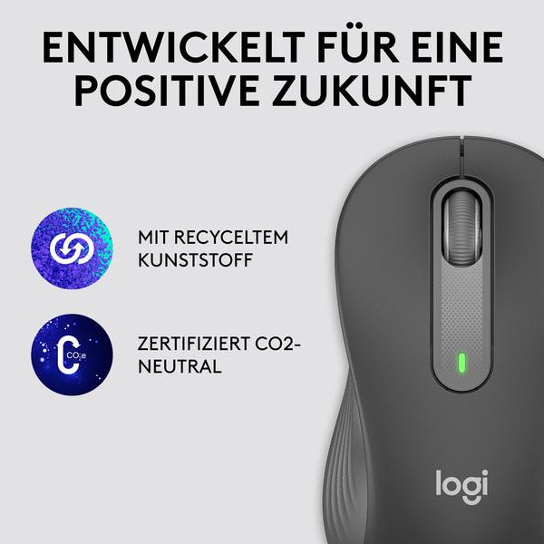 Logitech Maus Signature M650 L left Graphite