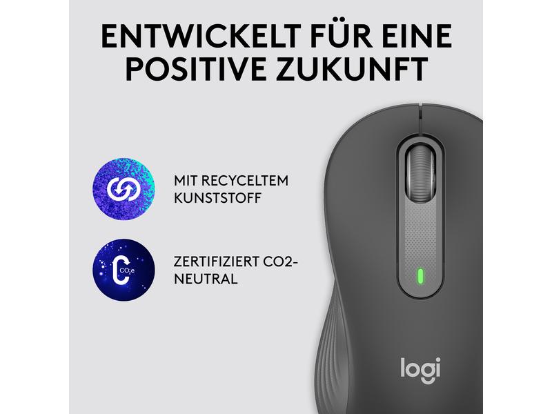 Logitech Maus Signature M650 L left Graphite