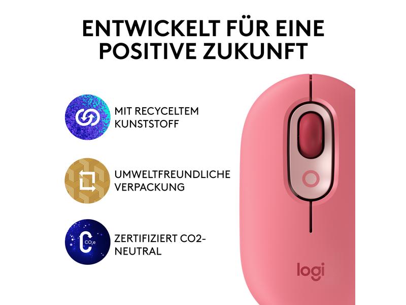 Logitech POP Mouse Heartbreaker Rose