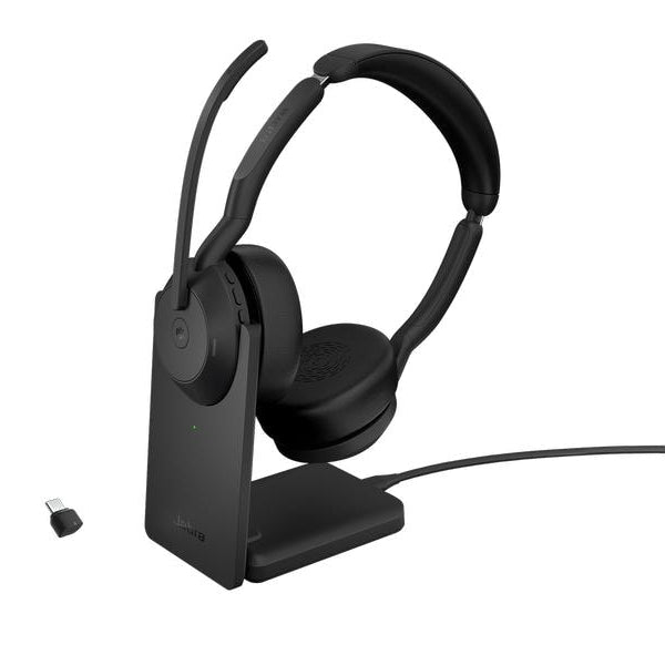 Jabra Headset Evolve2 55 Duo MS, USB-C, inkl. Ladestation