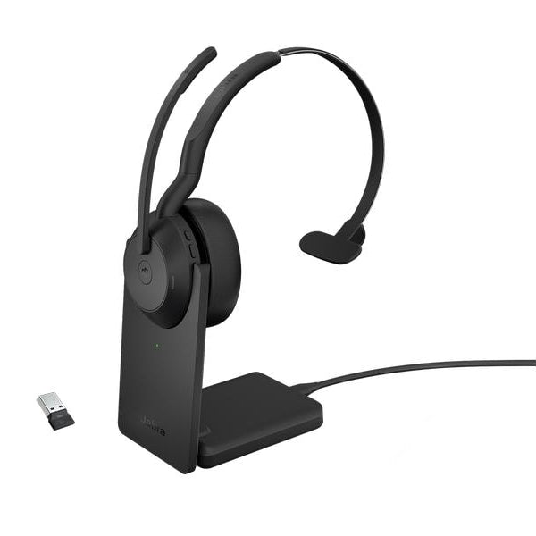 Jabra Headset Evolve2 55 Mono MS, USB-A, inkl. Ladestation
