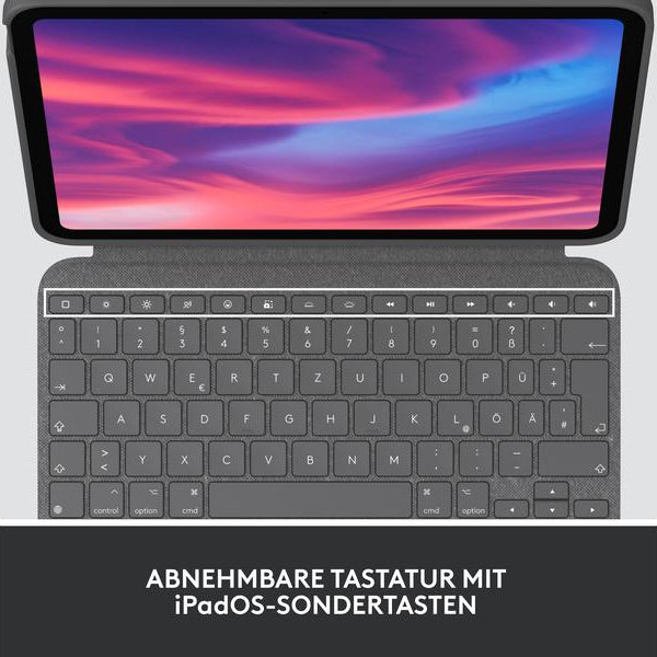 Logitech Tablet Tastatur Cover Combo Touch iPad (10. Gen./A16(2025))