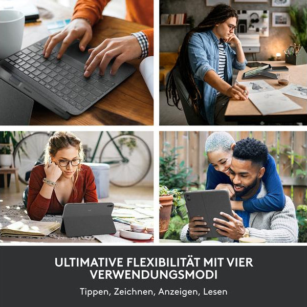 Logitech Tablet Tastatur Cover Combo Touch iPad (10. Gen./A16(2025))