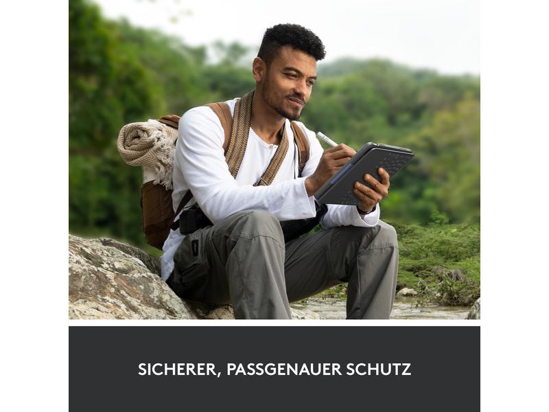 Logitech Tablet Tastatur Cover Rugged Folio iPad (10. Gen, A16/2025)
