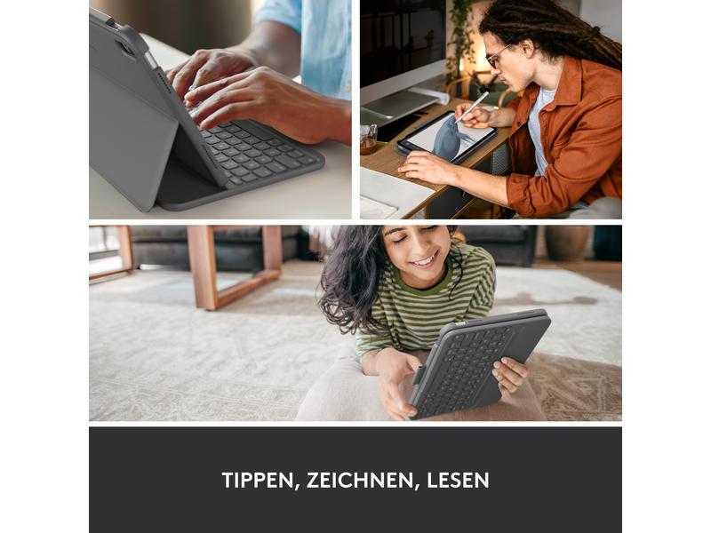 Logitech Tablet Tastatur Cover Slim Folio iPad (10. Gen, A16/2025)