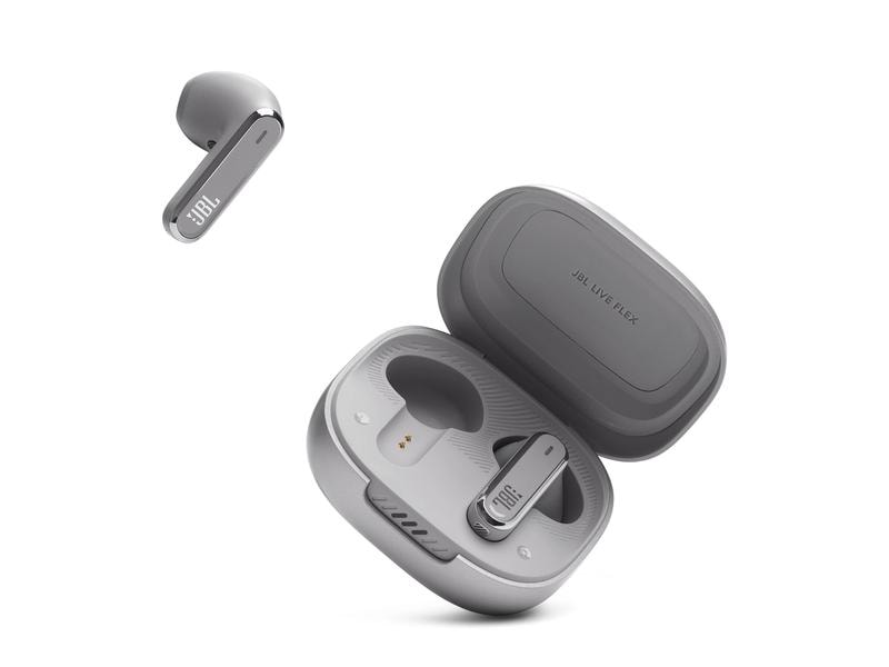 JBL True Wireless In-Ear-Kopfhörer LIVE FLEX Silber