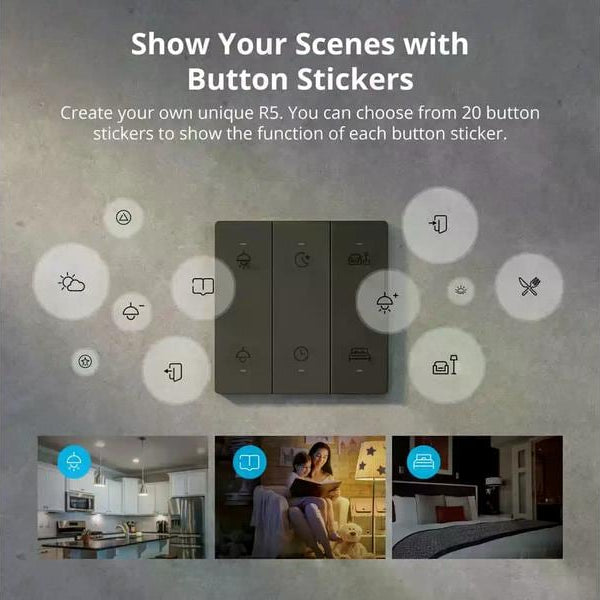 SONOFF Funk-Schalter SwitchMan R5W Szenen Controller, WiFi, Weiss