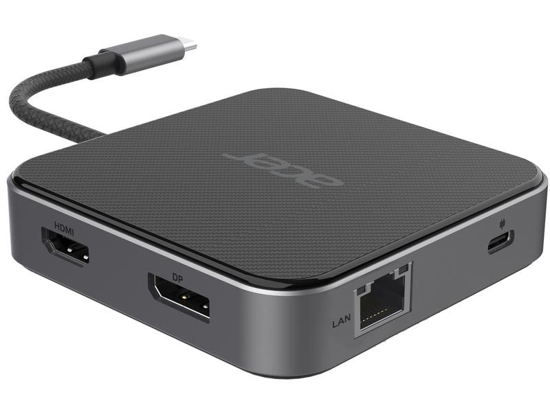 Acer Dockingstation USB-C Dock Multi Display Hub 8K Dongle 7-in-1