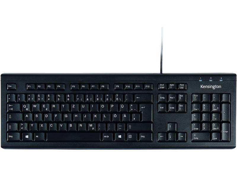 Kensington Tastatur Valu DE-Layout Schwarz