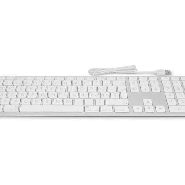 LMP Tastatur USB Grosse Beschriftung Silber