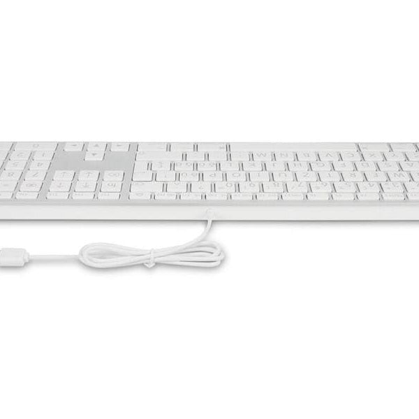 LMP Tastatur USB Grosse Beschriftung Silber