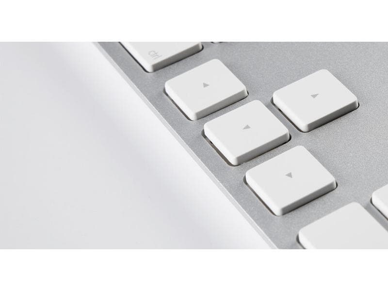 LMP Tastatur USB Grosse Beschriftung Silber