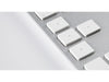 LMP Tastatur USB Grosse Beschriftung Silber