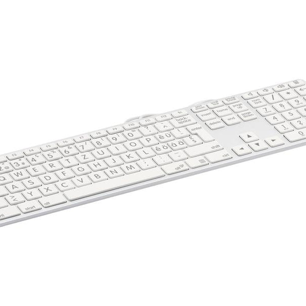 LMP Tastatur USB Grosse Beschriftung WinOS Silber