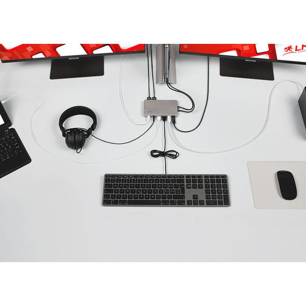 LMP Tastatur WKB-1243 BT Grau, CH-Layout mit Ziffernblock