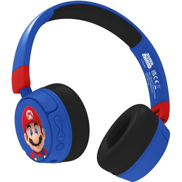 OTL On-Ear-Kopfhörer Super Mario Blau; Rot
