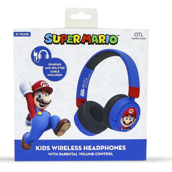 OTL On-Ear-Kopfhörer Super Mario Blau; Rot