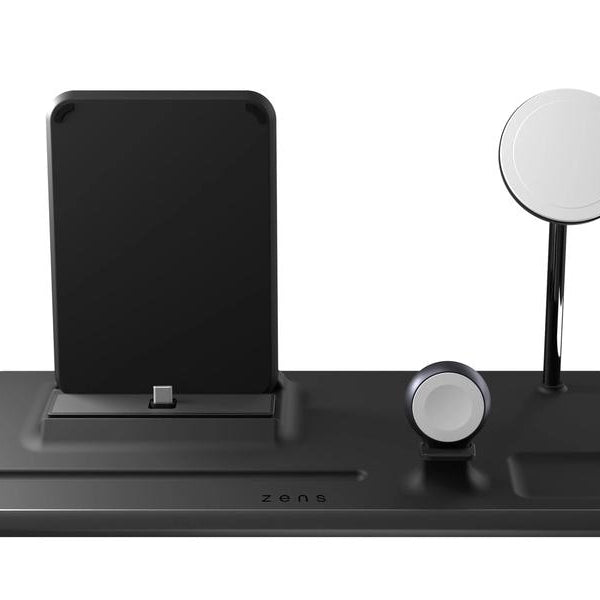 Zens Wireless Charger 4in1 + Watch Schwarz