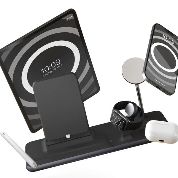 Zens Wireless Charger 4in1 + Watch Schwarz