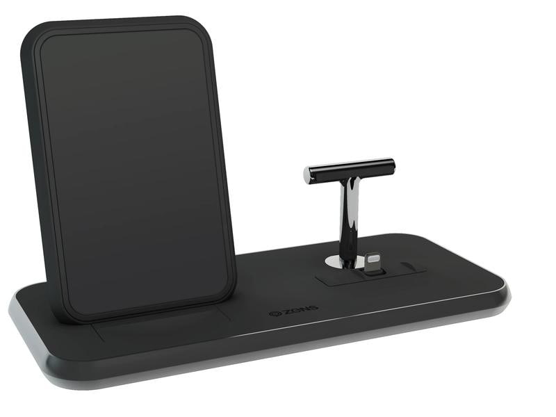 Zens Wireless Charger Dual QI + Lightning Schwarz