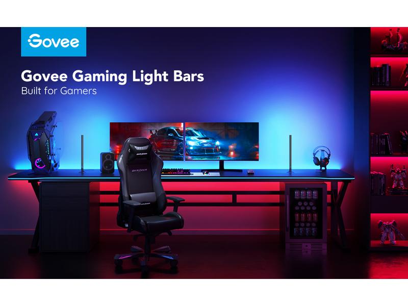 Govee Gaming Lichtbalken mit Smart Controller, RGBIC, Wi-Fi + BT